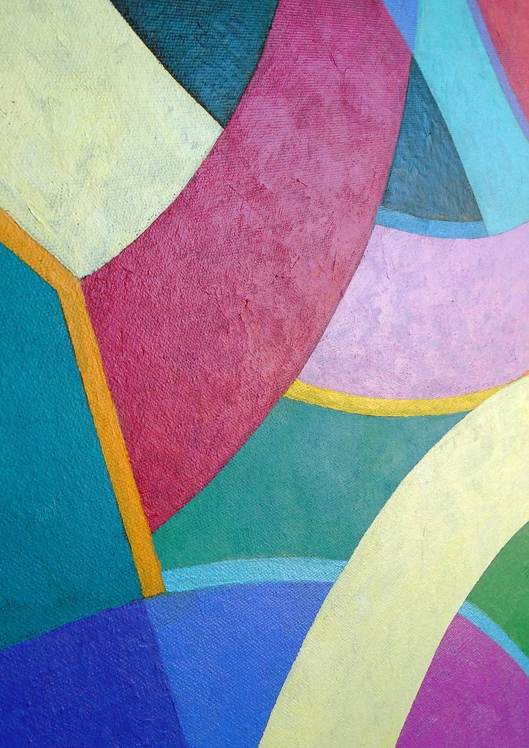 Original Abstract Geometric Painting by Stephen Conroy