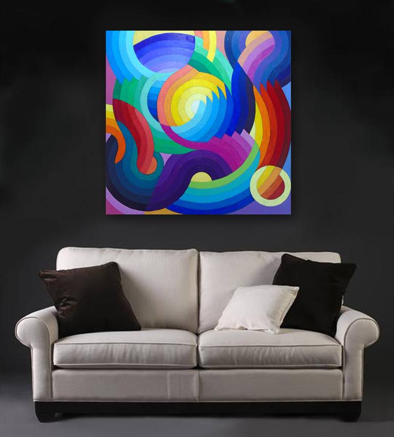 Original Geometric Painting by Stephen Conroy