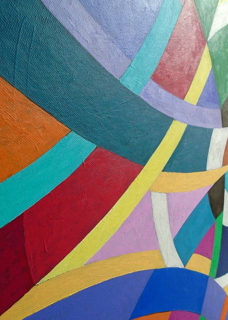 Original Abstract Geometric Painting by Stephen Conroy