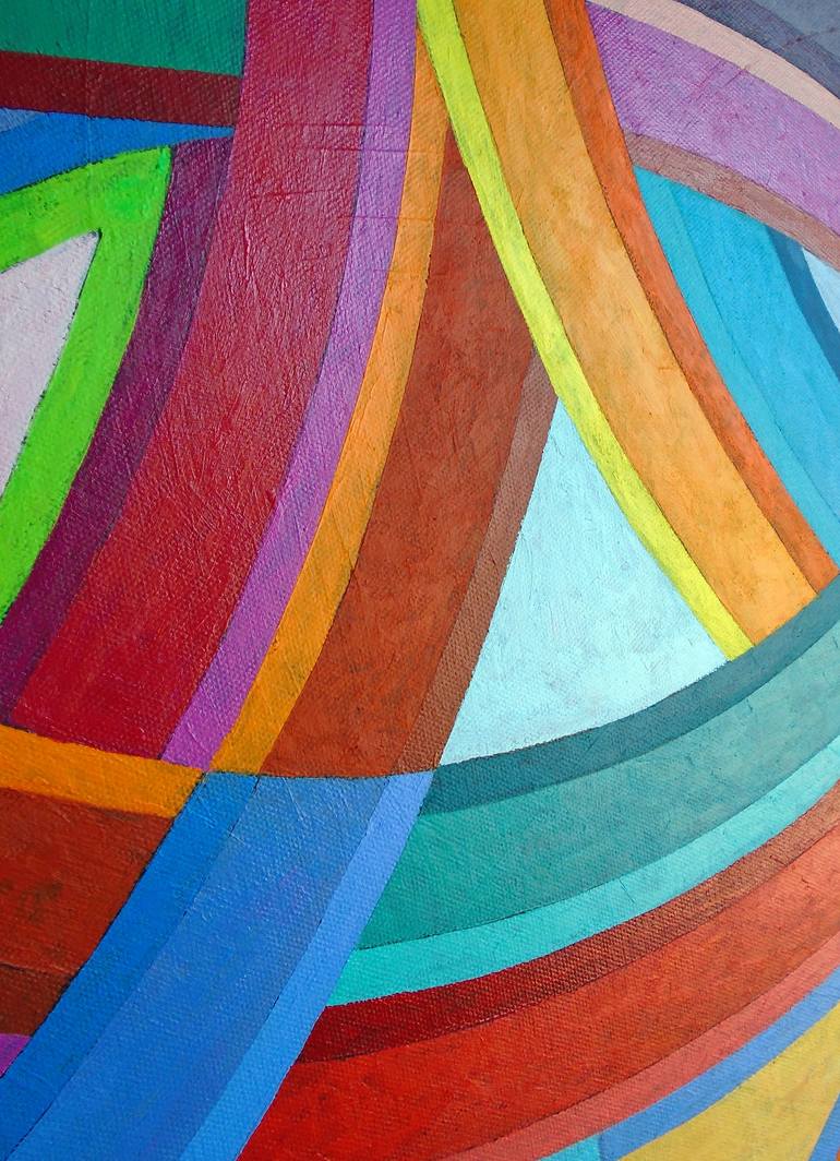 Original Abstract Geometric Painting by Stephen Conroy