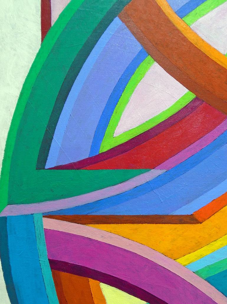 Original Abstract Geometric Painting by Stephen Conroy