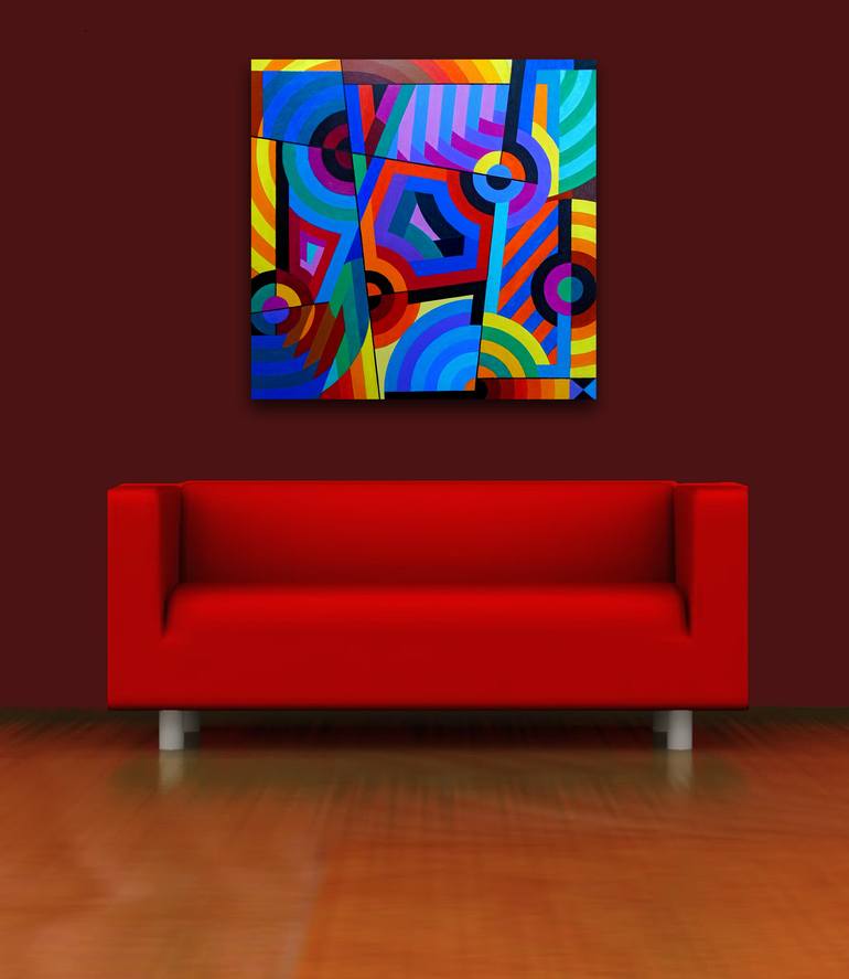 Original Geometric Painting by Stephen Conroy