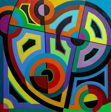 Original Abstract Geometric Paintings by Stephen Conroy