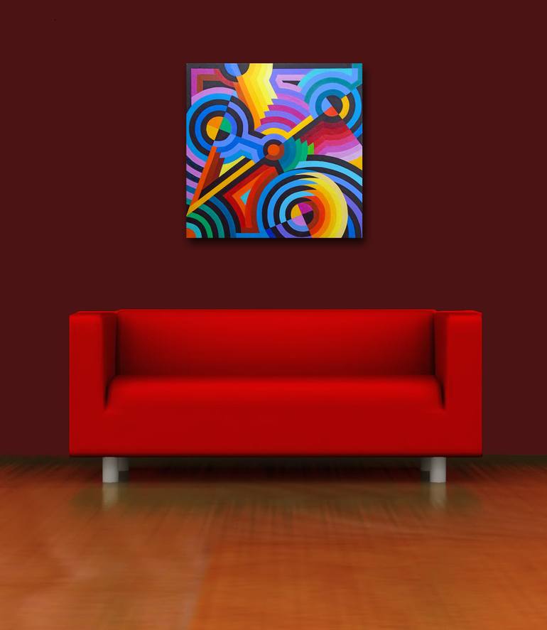Original Abstract Patterns Painting by Stephen Conroy