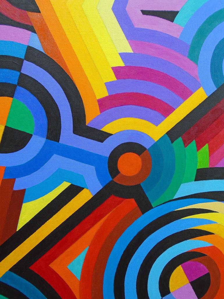 Original Abstract Patterns Painting by Stephen Conroy