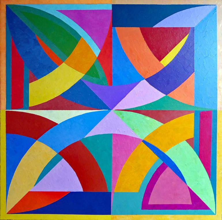 A COMPOSITION OF SHAPES Painting by Stephen Conroy | Saatchi Art