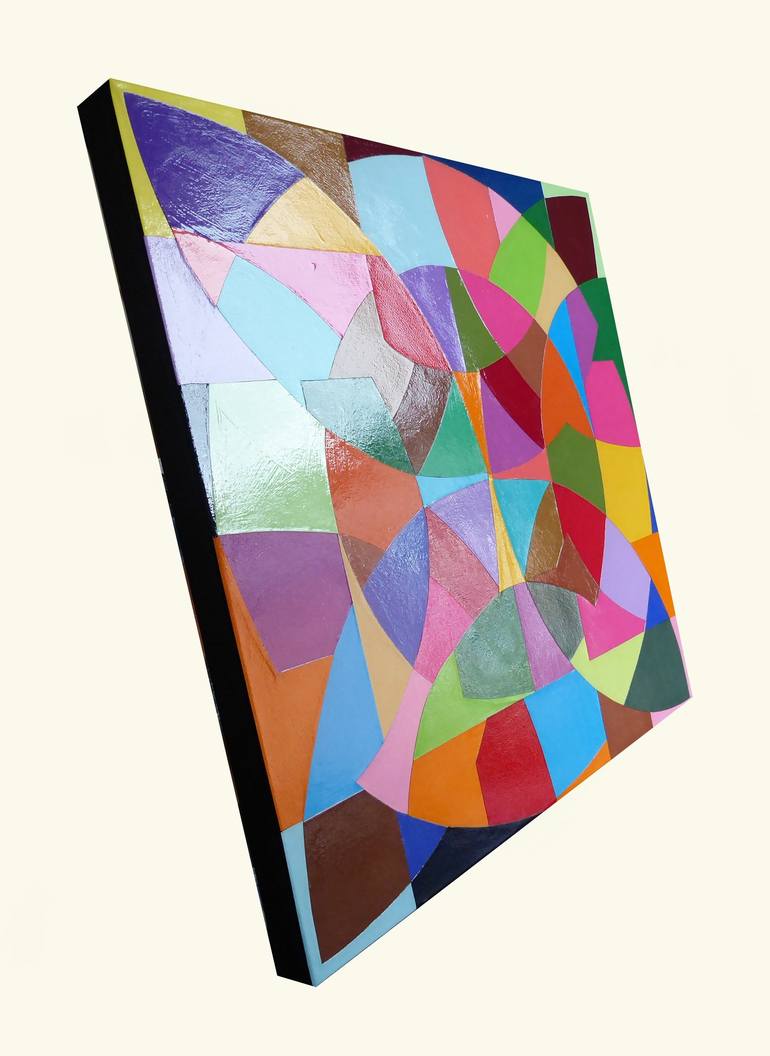 Original Abstract Geometric Collage by Stephen Conroy