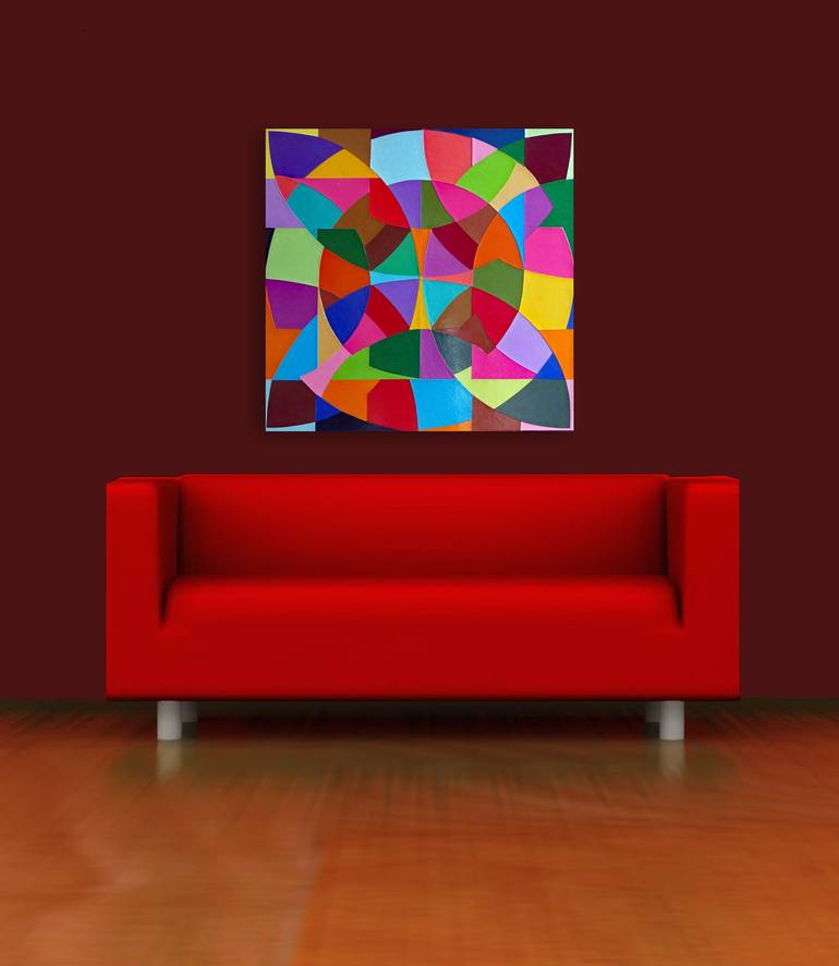 Original Geometric Collage by Stephen Conroy