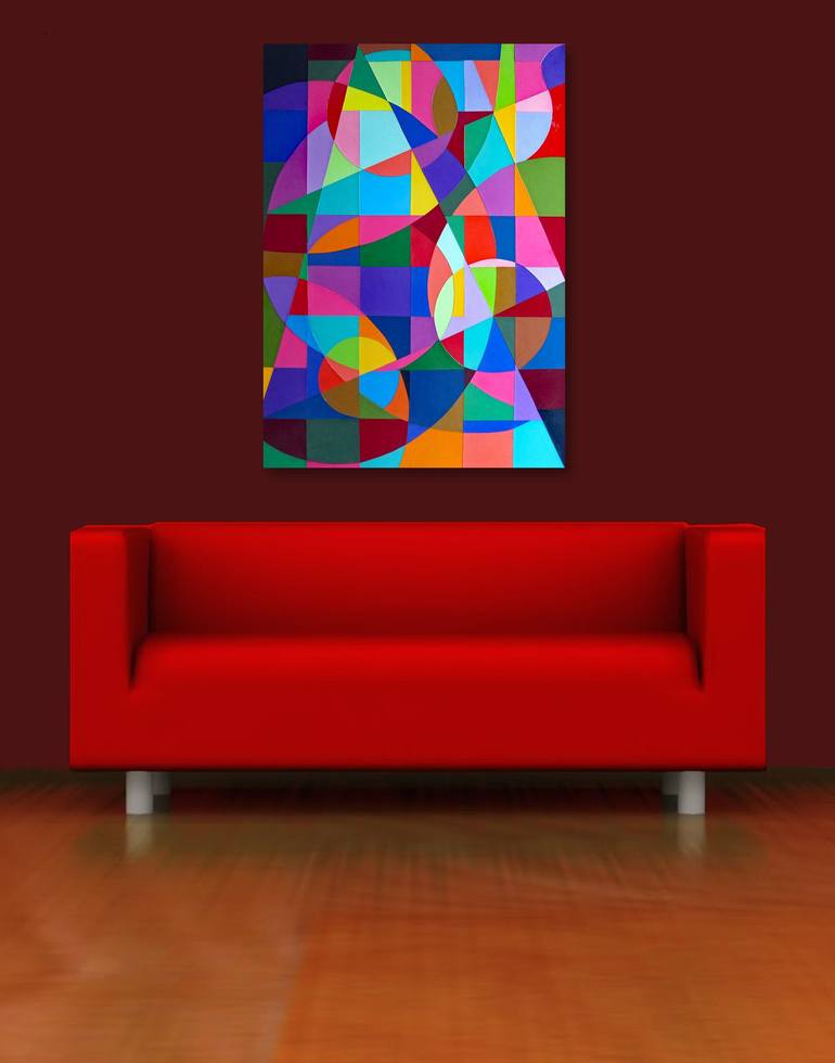 Original Abstract Geometric Collage by Stephen Conroy