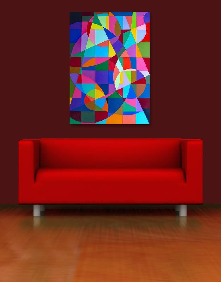 Original Geometric Collage by Stephen Conroy