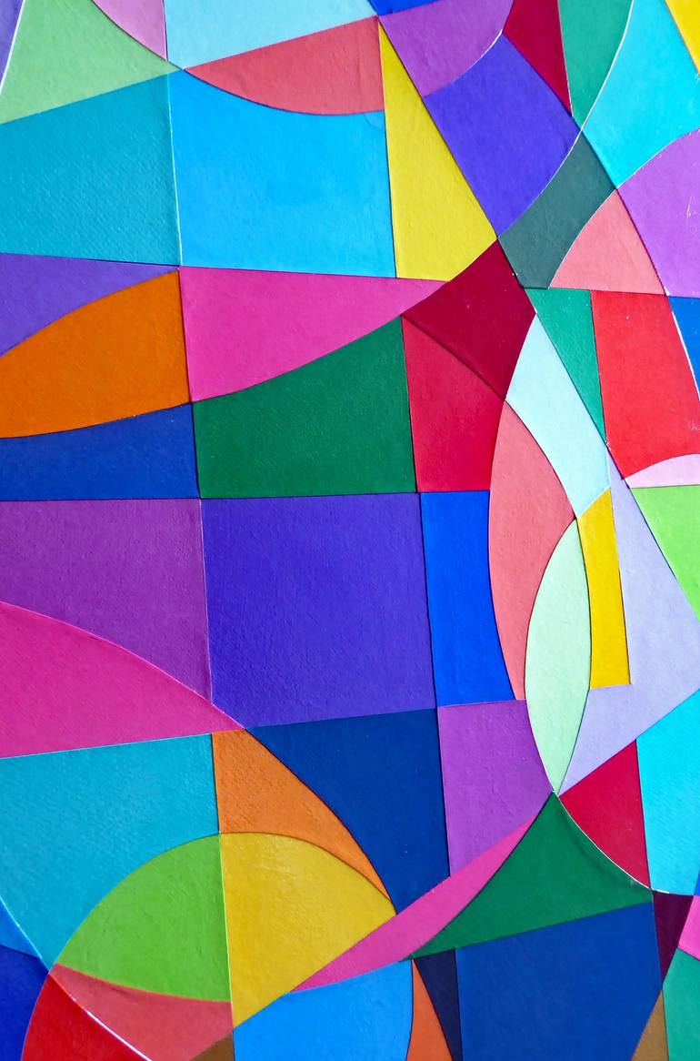 Original Geometric Collage by Stephen Conroy