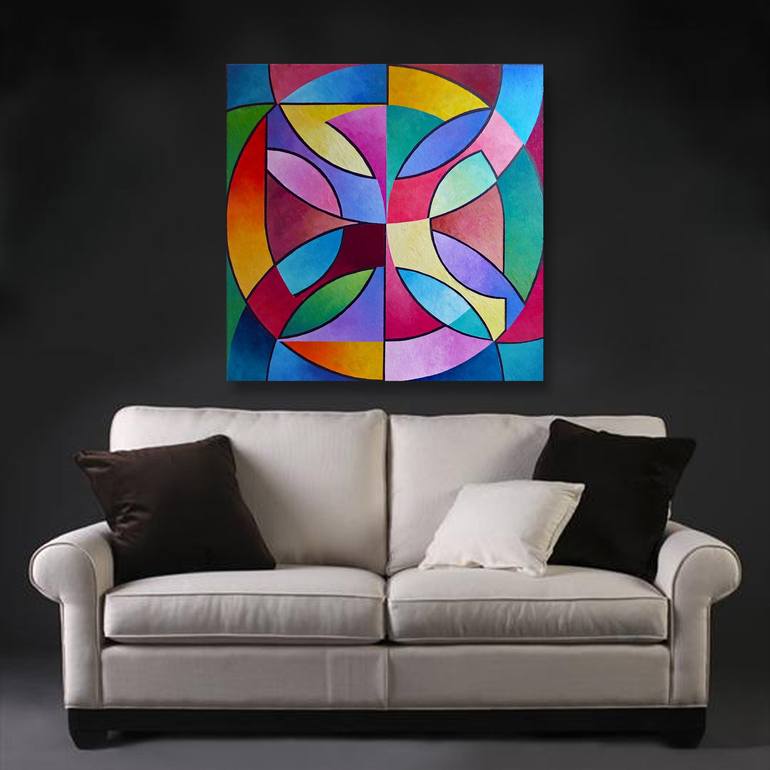 Original Geometric Painting by Stephen Conroy