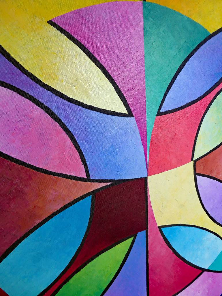 Original Geometric Painting by Stephen Conroy