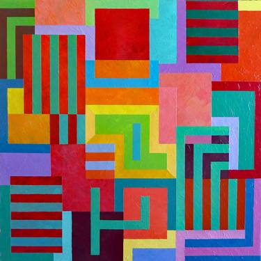 Original Abstract Geometric Paintings by Stephen Conroy