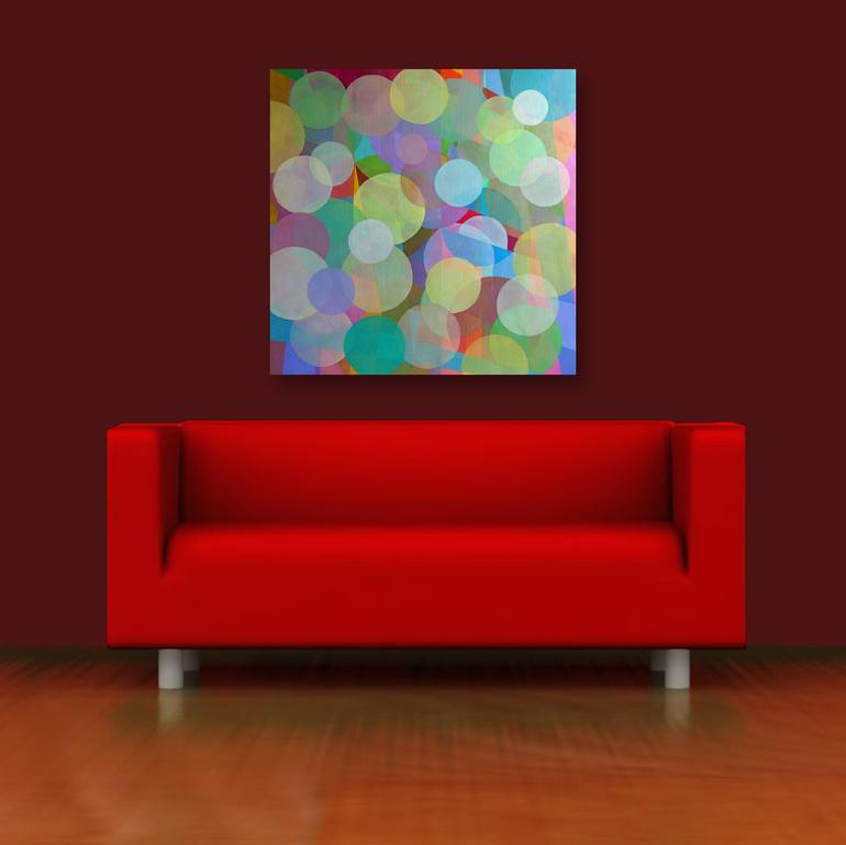 Original Abstract Geometric Painting by Stephen Conroy