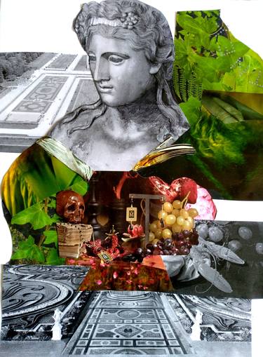 Print of Portrait Collage by Irakli Mekvabishvili