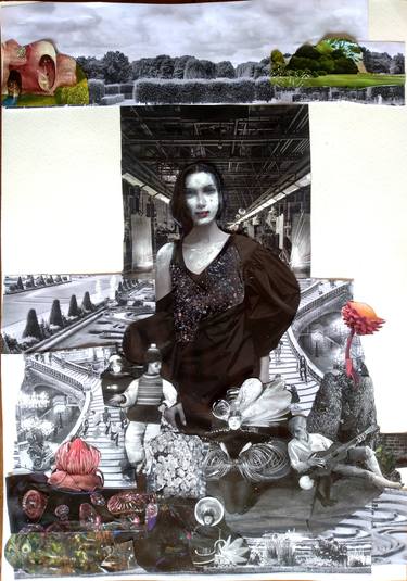 Print of Figurative People Collage by Irakli Mekvabishvili