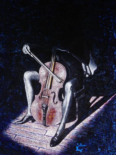 Original Expressionism Music Paintings by Viktor Lazarev