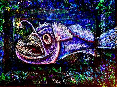Print of Fish Paintings by Viktor Lazarev