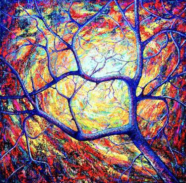 Original Abstract Expressionism Tree Paintings by Viktor Lazarev