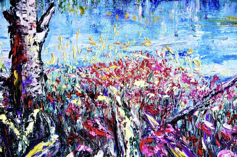 Original Expressionism Nature Painting by Viktor Lazarev