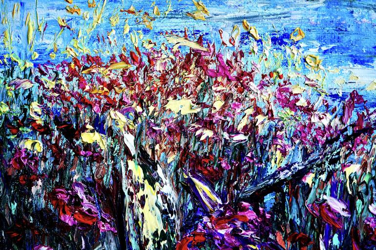 Original Expressionism Nature Painting by Viktor Lazarev