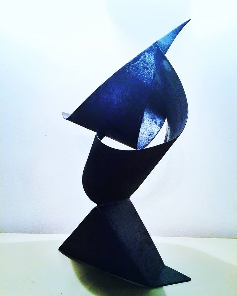 Original Abstract Geometric Sculpture by Eddie Roberts