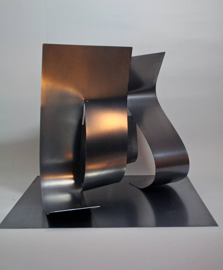 Original geometric Abstract Sculpture by Eddie Roberts