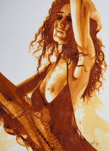 Original Figurative Nude Paintings by Mike Nicoll
