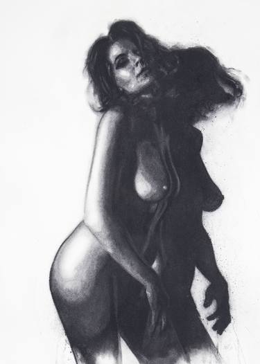 Original Figurative Nude Drawings by Mike Nicoll