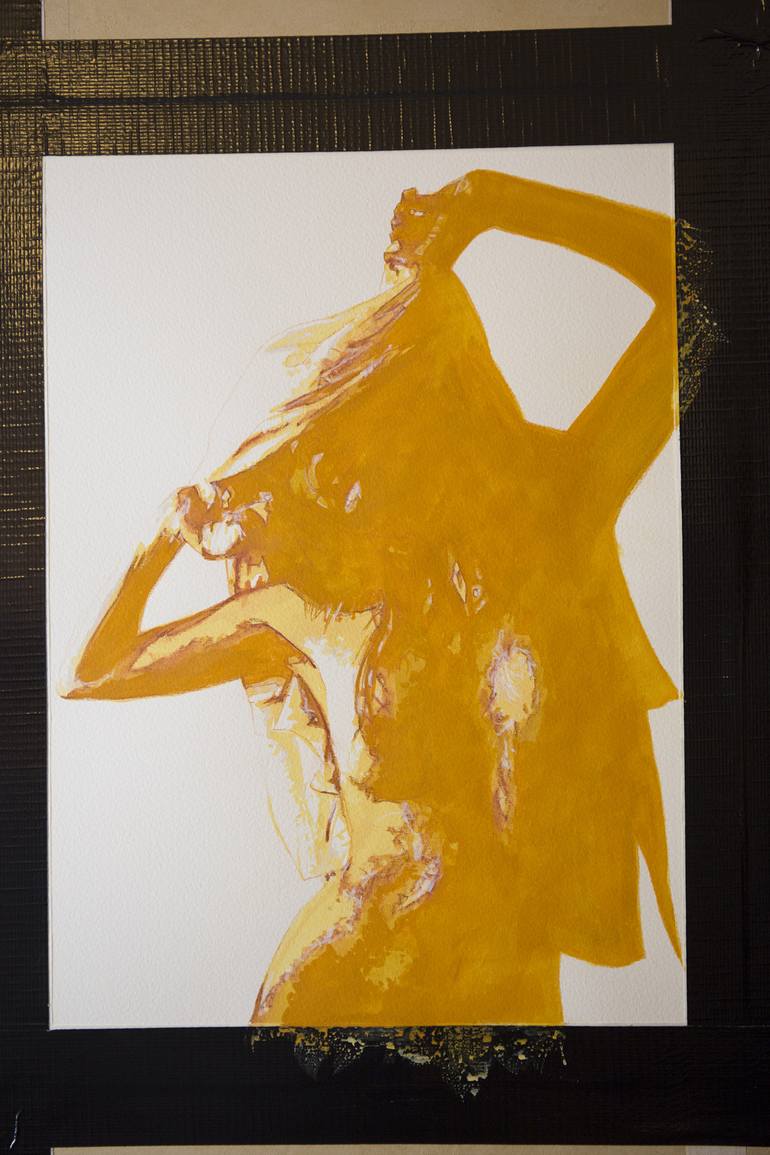 Original Figurative Nude Painting by Mike Nicoll