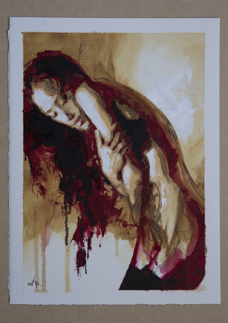 Original Figurative Nude Painting by Mike Nicoll