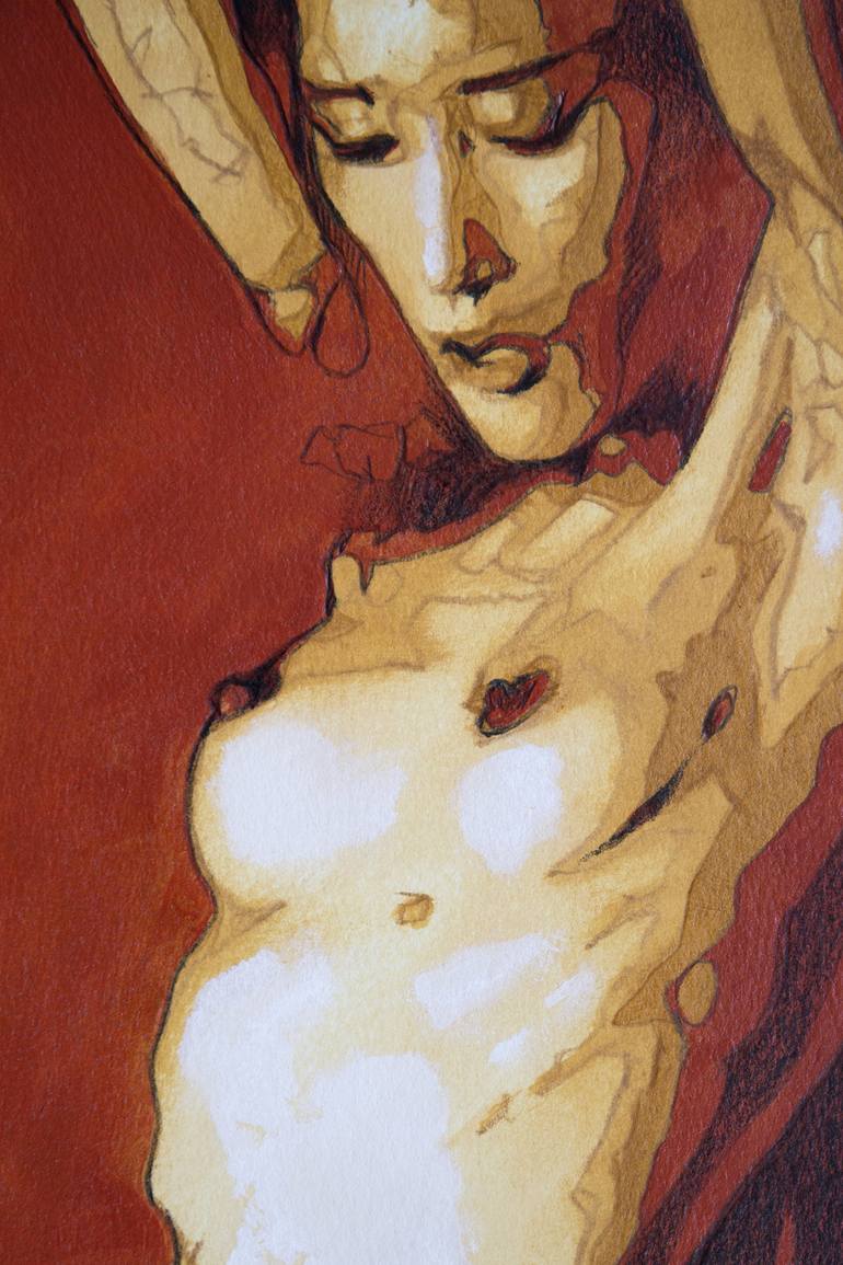Original Figurative Nude Painting by Mike Nicoll