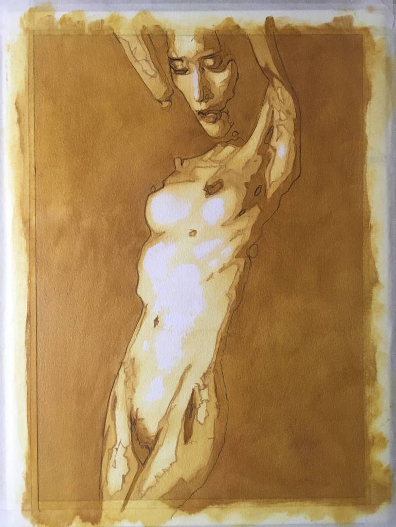 Original Nude Painting by Mike Nicoll