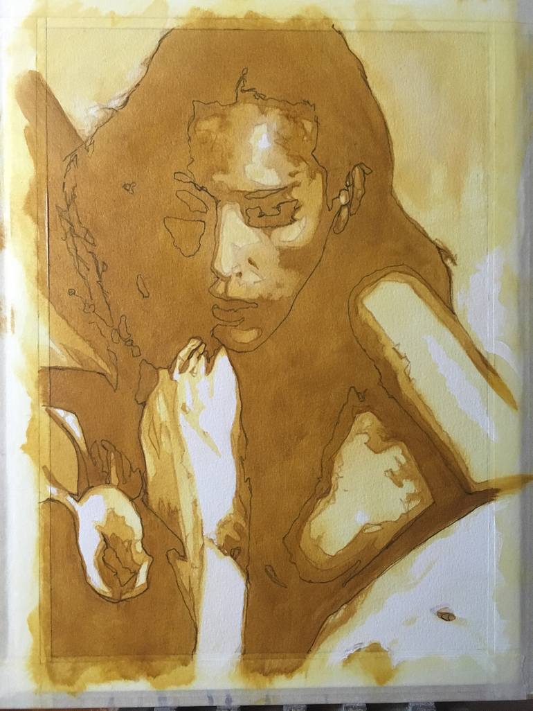 Original Figurative Nude Painting by Mike Nicoll