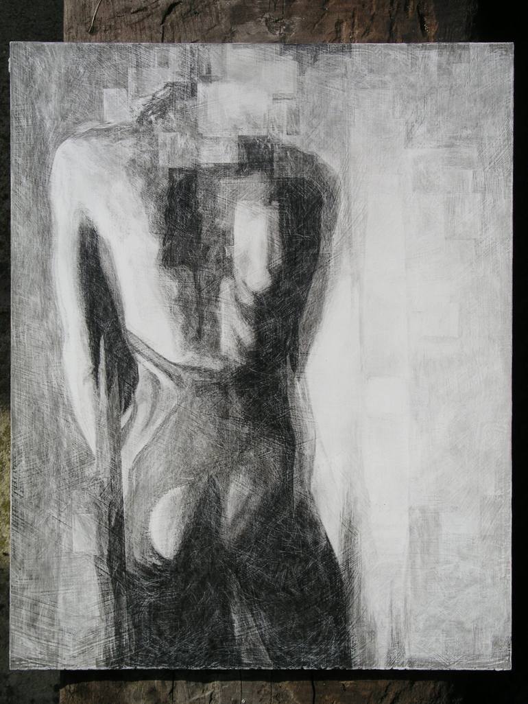 Original Figurative Nude Painting by Mike Nicoll