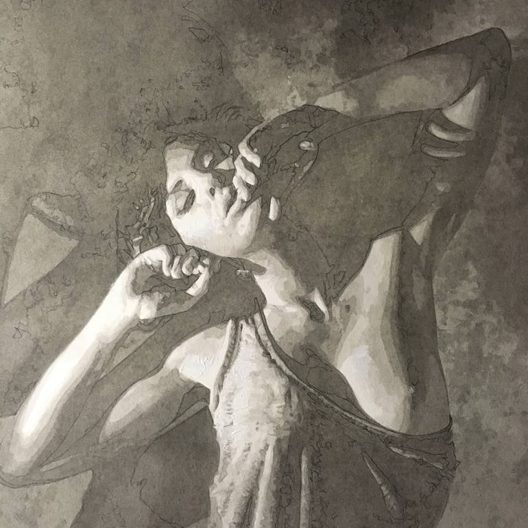 Original Figurative Nude Painting by Mike Nicoll