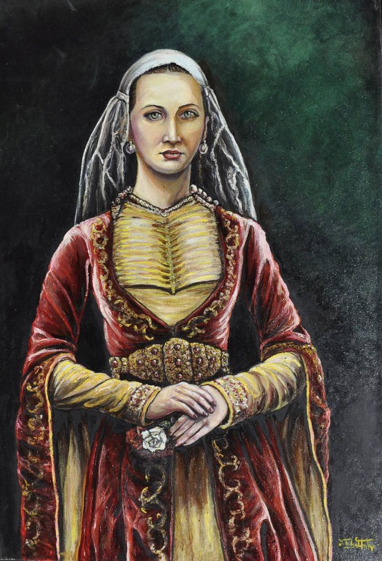 Circassian Girl Painting by Yusuf Tolga Unker | Saatchi Art