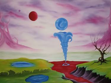 Original Surrealism Mortality Paintings by darren moxom