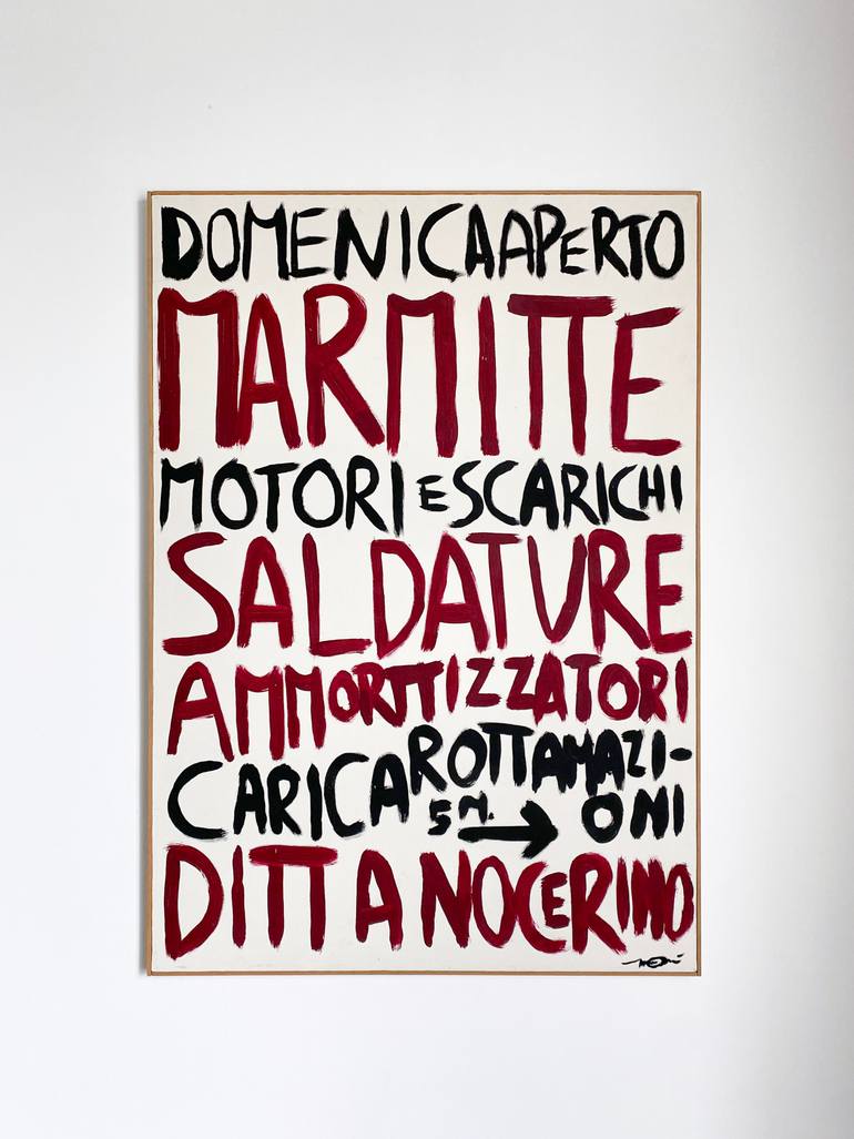Original Street Art Calligraphy Painting by Marco Acri