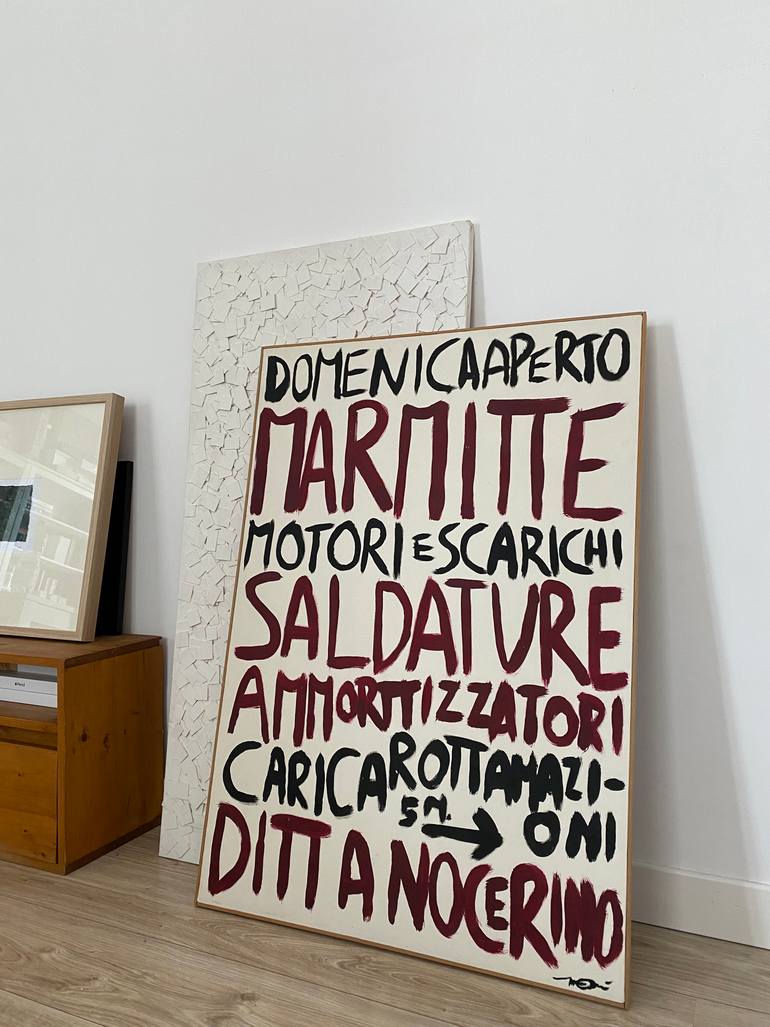 Original Street Art Calligraphy Painting by Marco Acri