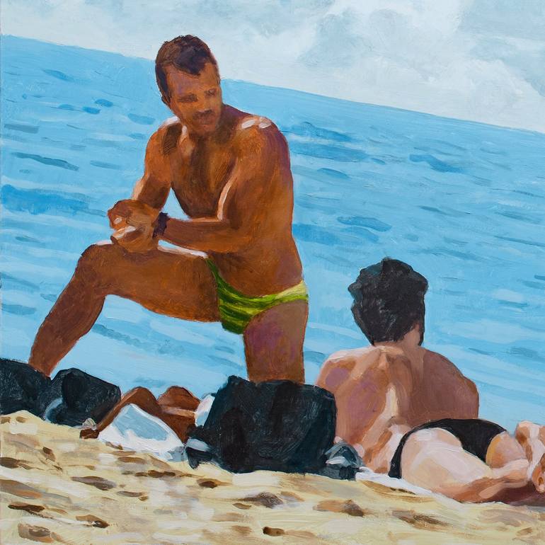 Original Contemporary Beach Painting by Michael Guy