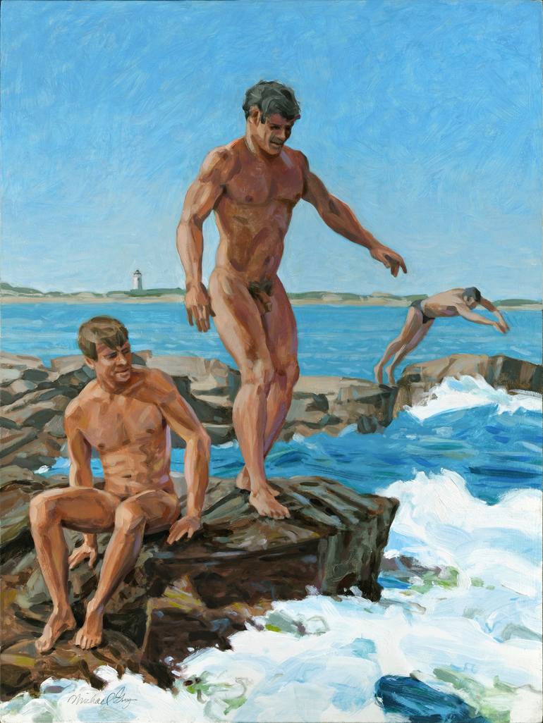 Original Figurative Nude Paintings by Michael Guy