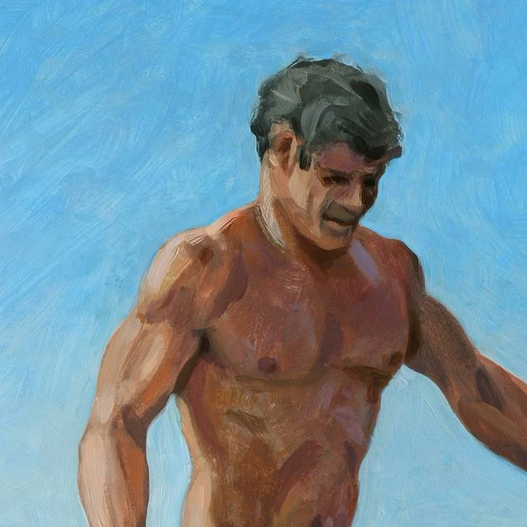 Original Figurative Nude Painting by Michael Guy