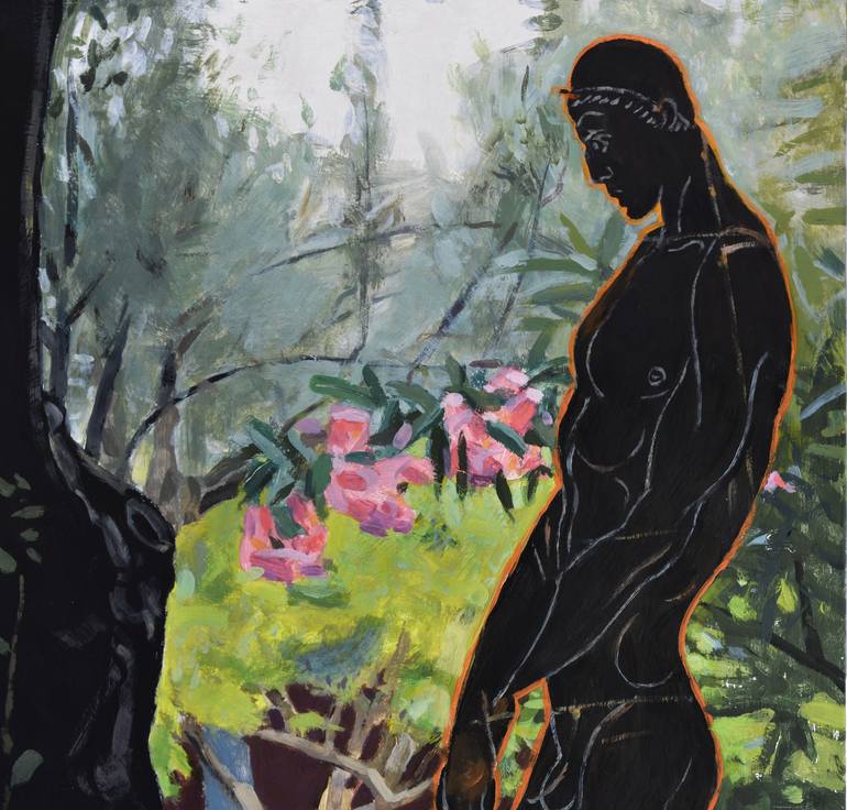 Original Figurative Garden Painting by Michael Guy