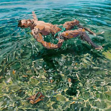 Original Figurative Water Paintings by Michael Guy