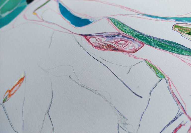 Original Expressionism People Painting by Patrícia Mesquita