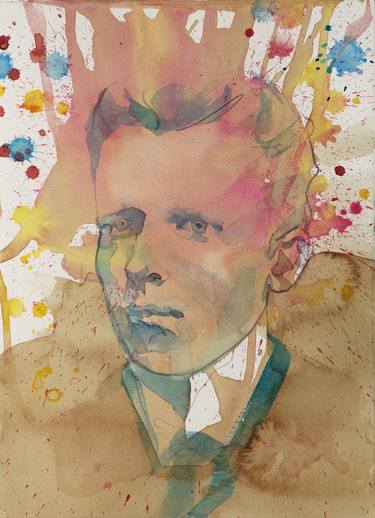 Young Van Gogh portrait Watercolor thumb