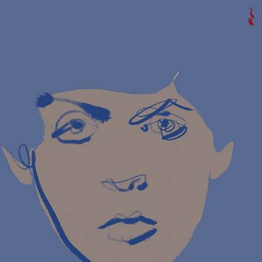 PMCartney into the blue Digital Drawing Portrait thumb