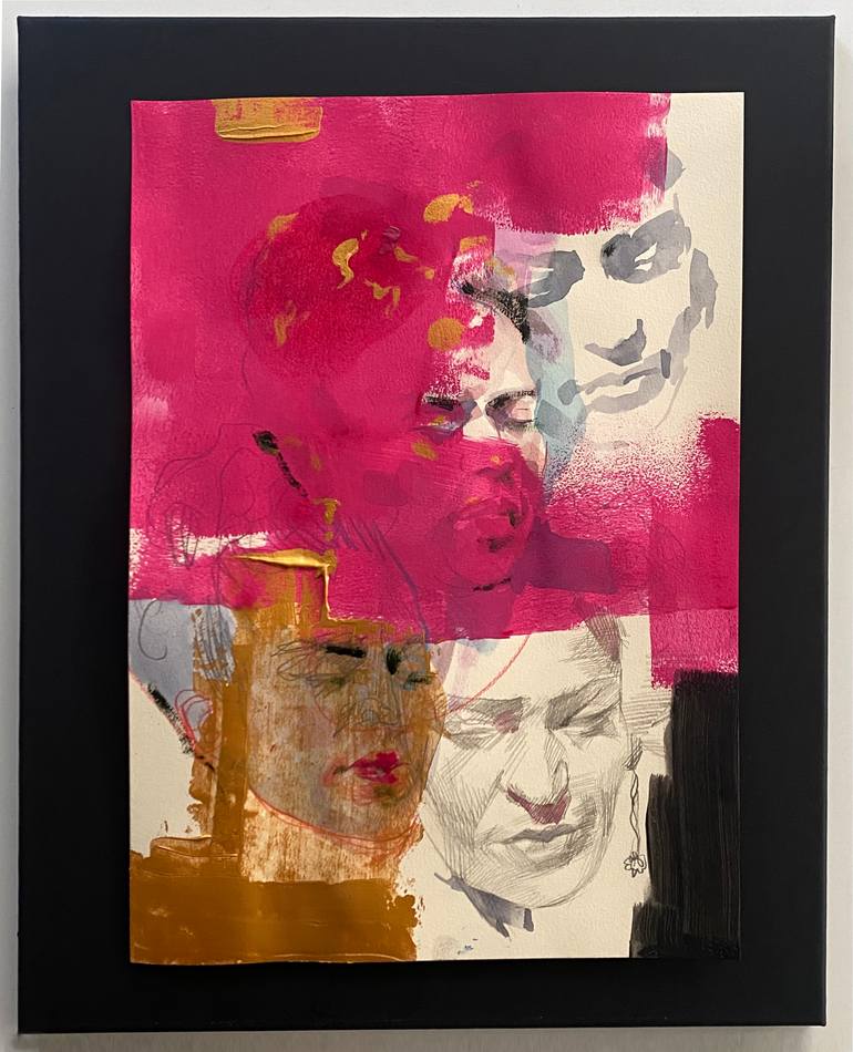 Original Abstract Pop Culture/Celebrity Mixed Media by Paolo Pagani